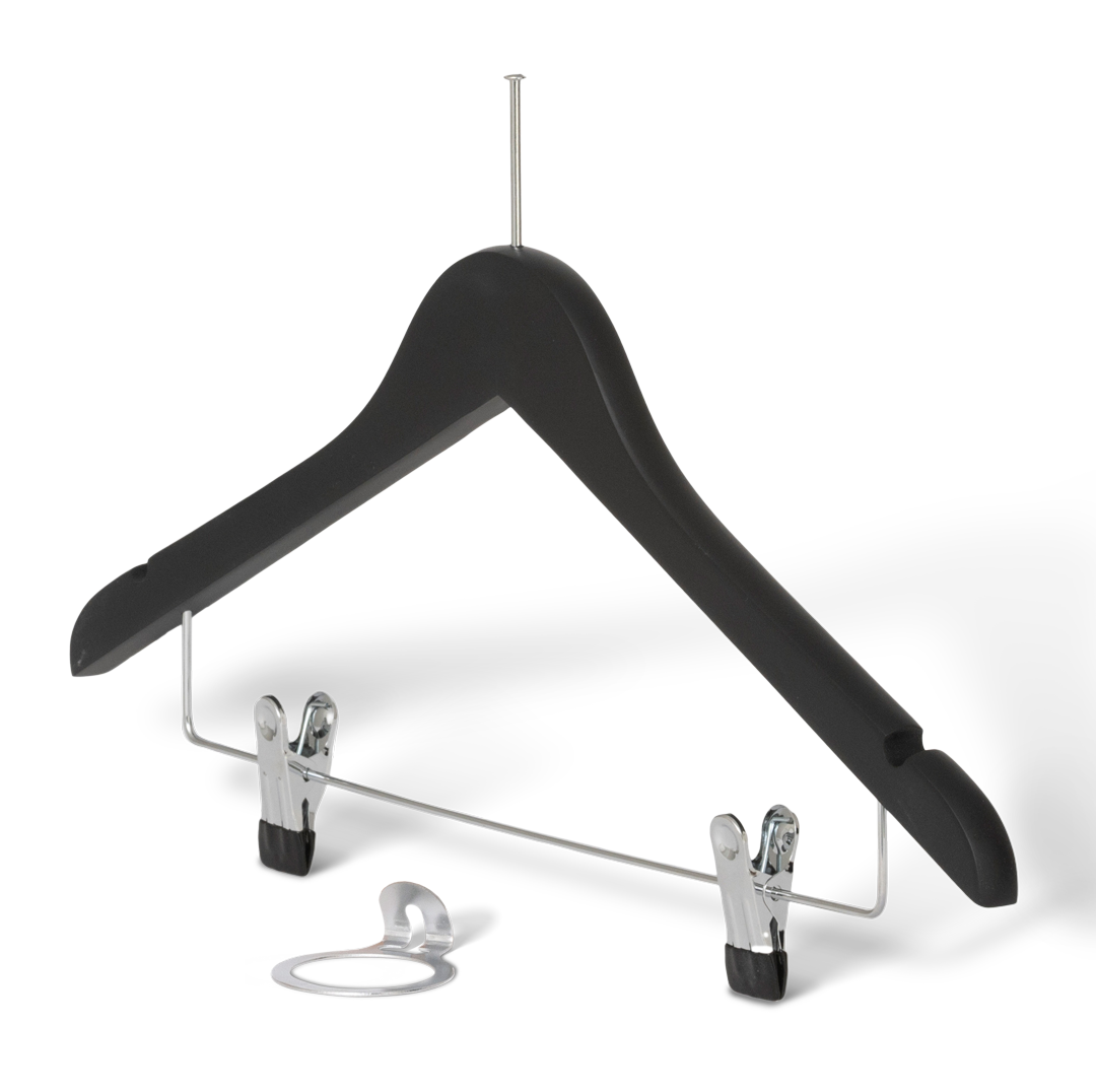 Graham Hanger with pin and clips Black Hangers Bentley
